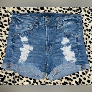 Aeropostale High Waisted MIDI Jean Shorts - Size 6